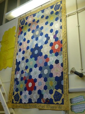 127th Anniversary patchwork quilt