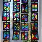 Art project stained glass window